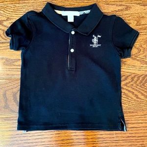 Burberry Black Kids Polo Shirt